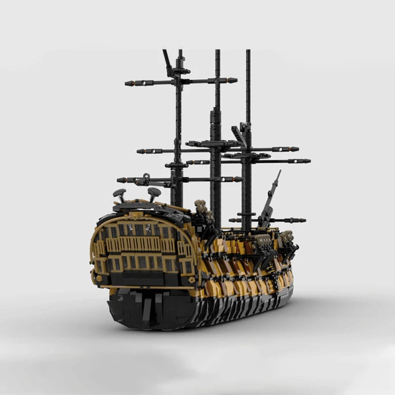 4115pcs MOC HMS Euthyphro Disneieny Pirates The Caribbean Model Building Blocks Construction Toy Christmas Gifts Brick Kids