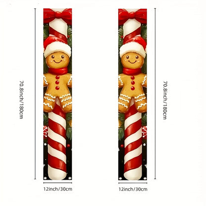 Christmas Hanging Door Banner Merry Christmas Decoration for Home 2025 Xmas Door Decor Navidad Notal Noel Ornament New Year 2026