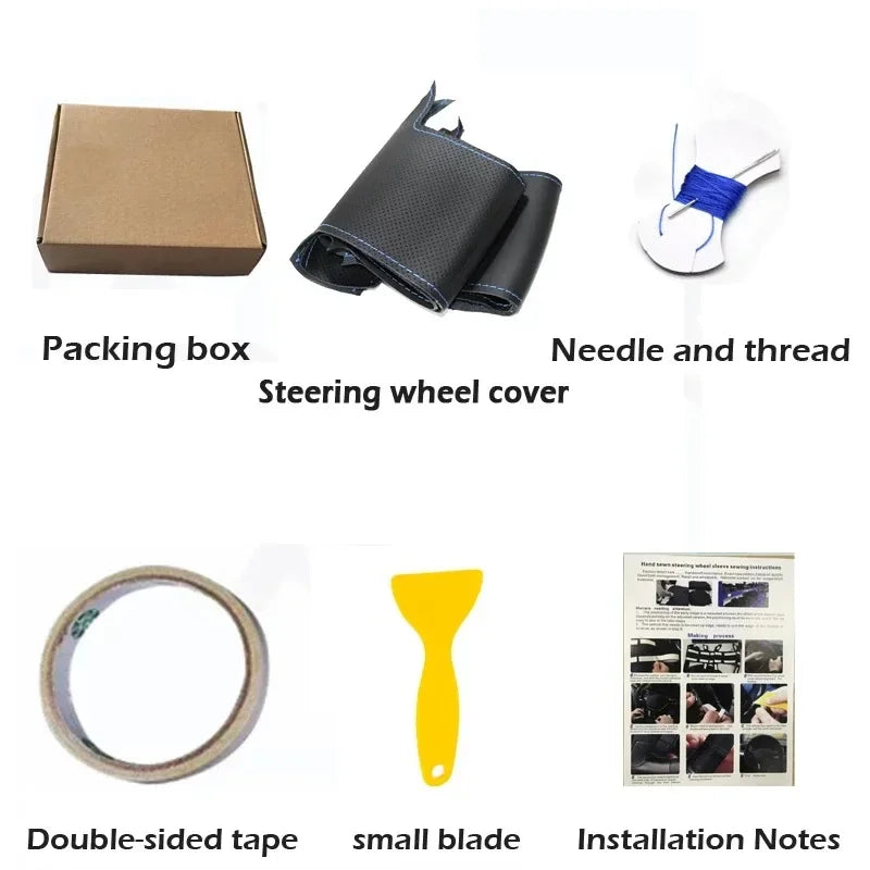 Hand Stitched Non-slip Car Steering Wheel Cover  for BMW M Sport G30 G02 X5 F40 F41 g82 M4 DIY Soft Suede Car Interior