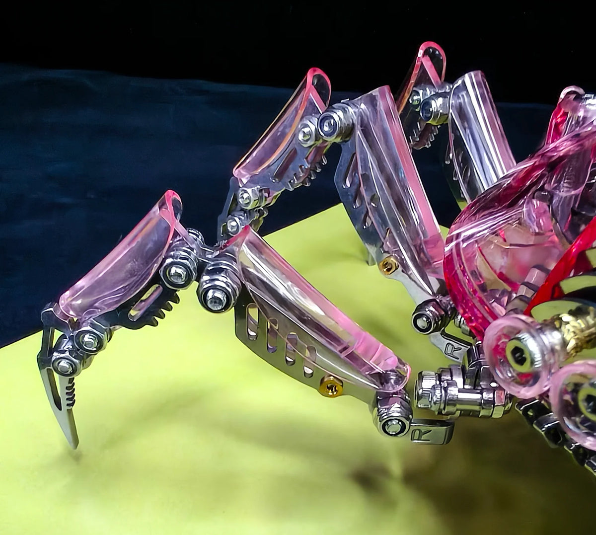 Exquisite Mechanical Crab Magnetic Suction Lamp Metal Assembly Model Trendy Toy Ornament DIY Handmade Three-Dimensional Gift