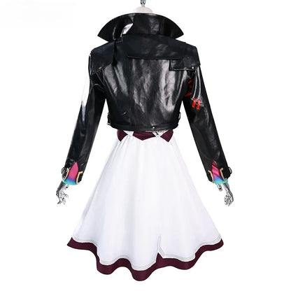 Arcane LOL Powder Wig Jinx Cosplay Women Costume for Female Girls Disguise Clothing Outfits Halloween Carnival Roleplay Suit