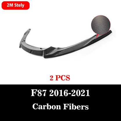 Front Bumper Lip Splitter Diffuser Lower Guard For BMW F87 M2 Competition M2C Coupe 2016-2021 Car Styling Tuning Accessories