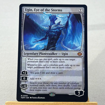 SPM SPE SLD TDM HOLO16-001 Tcg Proxy Cards Ugin, Eye of The Storms Mox Jasper Elspeth, Storm Slayer Mox Jasper Home Play