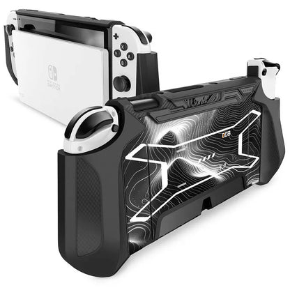 MUMBA Dockable Case For Nintendo Switch OLED 2021 Blade Series TPU Grip Protective Cover Compatible with Joy-Con Controller