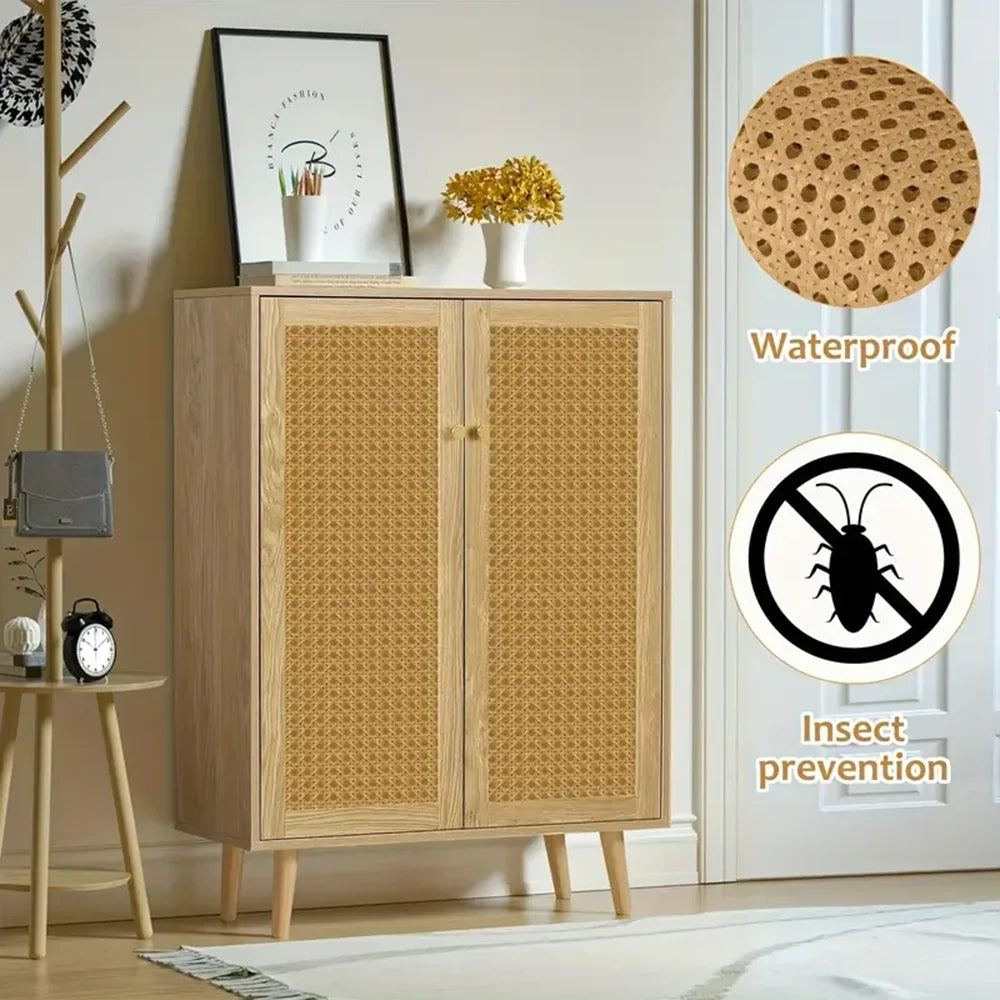 DIY Handwoven Synthetic Poly Rattan Webbing Roll Faux Cane Mesh Open Weave Plastic for Home Decor Projects
