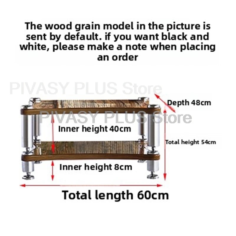 1-4 Tier Audio Rack LBE 200KG Amplifier Stand with Vibration Isolation Feet Storage Bracket SUS Leg For DJ Home Theater HiFi Amp