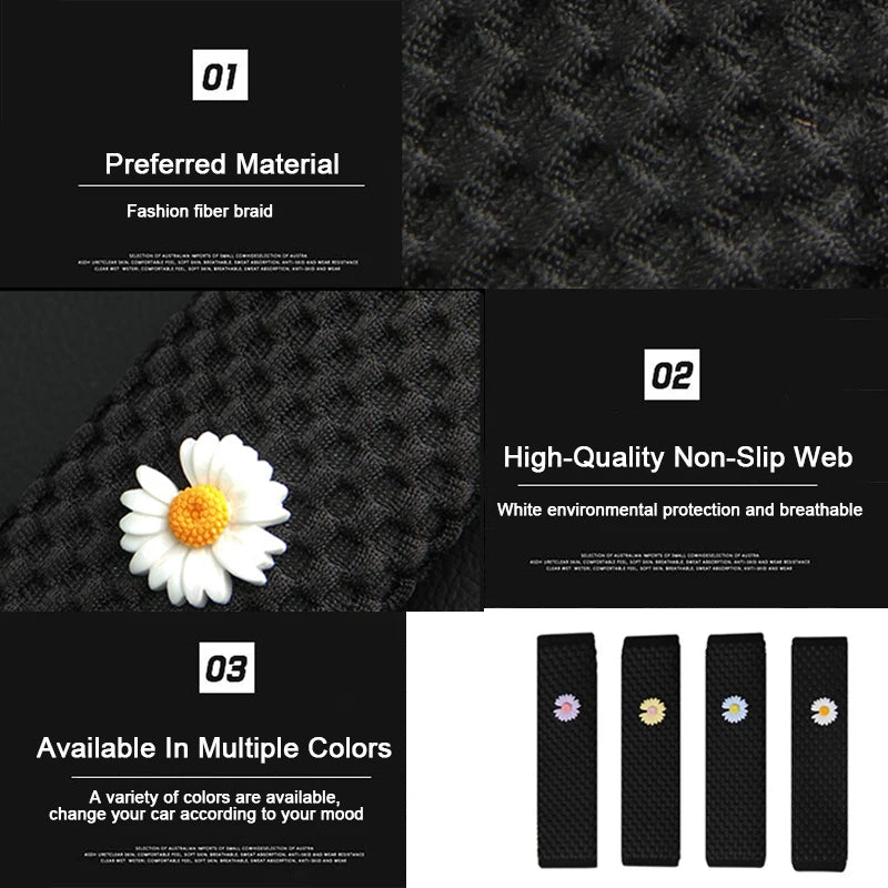Car Seat Belt Shoulder Guard Padding Pad Four Seasons Massage Net Lengthened 23cm 30cm 50cm 75cm Car Interior Accessories