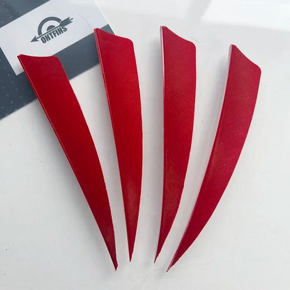 ONTFIHS 50PCS Archery Fletching RW 4" Shield Arrow Feathers with Natural Turkey Feathers