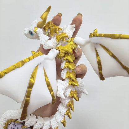 New 3D Printed Wyvern Dragon with Wings Simulation Model Gift Articulated Dragons Fidget Dragons Desktop Ornaments