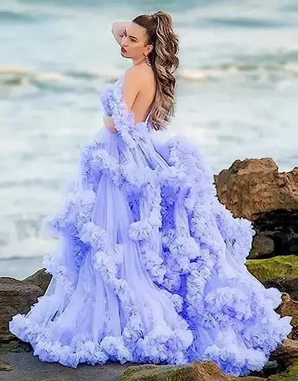 Sexy Maternity Gowns Photoshoot  Ruffles baby shower платье для беременных فساتين حوامل vestidos para embarazadas photoshoot