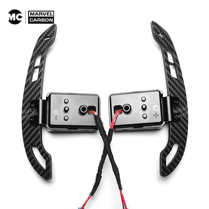 For BMW 1-4 series f20 f21 f30 f22 f80 g20 g30 g80 m3 m5 x3 x5 Magnetic Carbon Fiber Steering Wheel Paddle Shifter Extensions