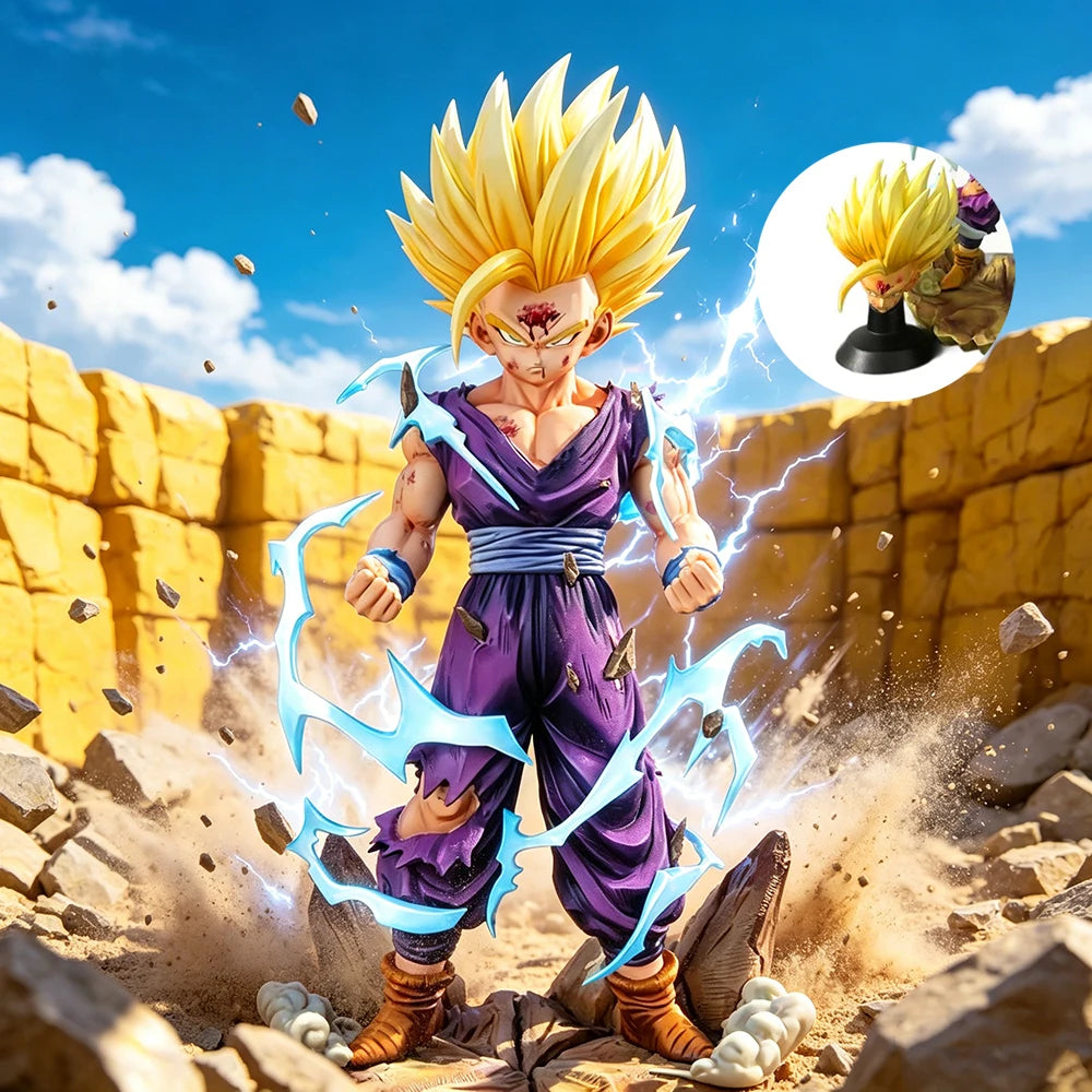 25cm/9.84in Anime Dragon Ball Z Figure Super Saiyan 2 Gohan Action Figures Pvc Collection Model Toys for Gifts