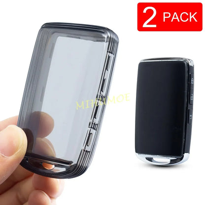 For Mazda 3 BP 6 GJ CX30 CX50 CX60 CX70 CX90 CX5 CX9 MX30 MX5 Black Transparent Car Key Fob Case Cover Keychain Ring Holder