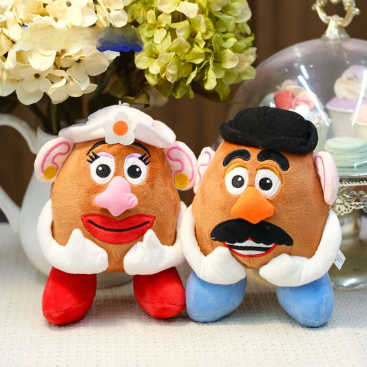 28cm Disney Cartoon Toy Story Mr&Mrs Potato Head Plush Stuffed Toy Cute Soft Pillow Doll Room Decoration Gifts Xmas Holiday Girl