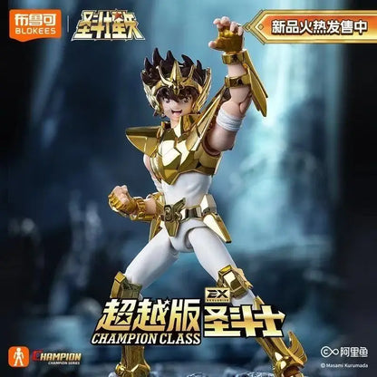 Original BLOKEES Saint Seiya Second Bullet Gemini Dragon Capricorn Sagittarius Action Figure Anime Toys Christmas Gift in Stock