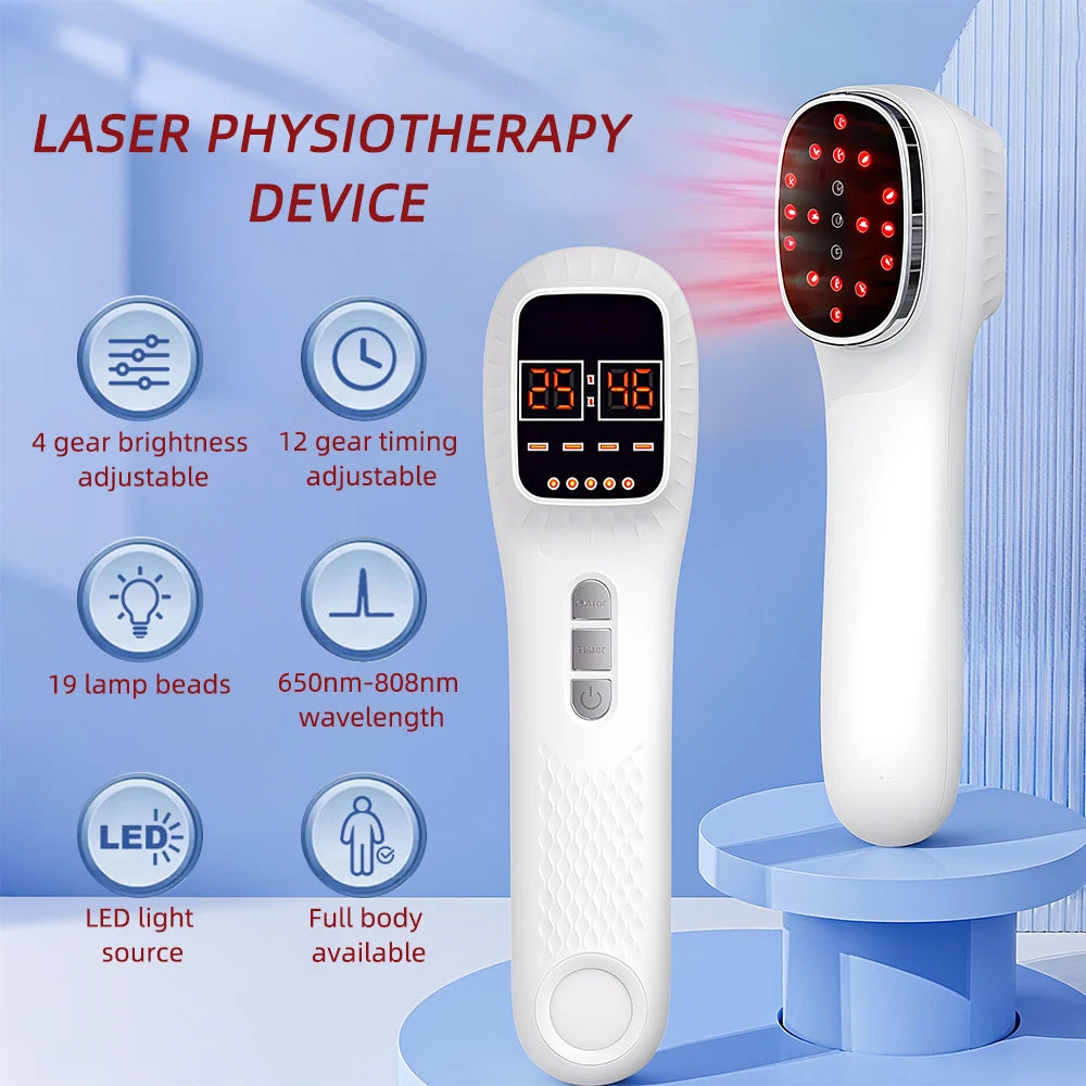 650nm+808nm Handheld Face Body Red Light Infrared Beauty Device Skin Rejuvenation Muscle Joint Body Fatigue Relief Health Care