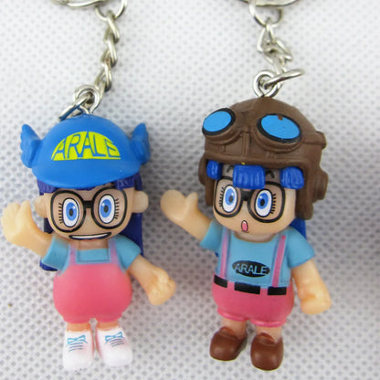 Random 1 Piece Classic Japan Comic Anime Akira Toriyama Dr.Slump Arale Cute Pendant Bag Key Chain Figure Toys Gift
