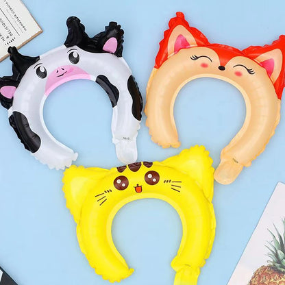 20pcs Cute Headband Balloon Cute Cartoon Animal Balloon Kids Birthday Party Decoration Baby Shower Children's Toys