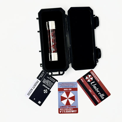Resident Evil Handmade T-Virus Sample Bottle Model Toy - Umbrella Corporation Box Game Collectible