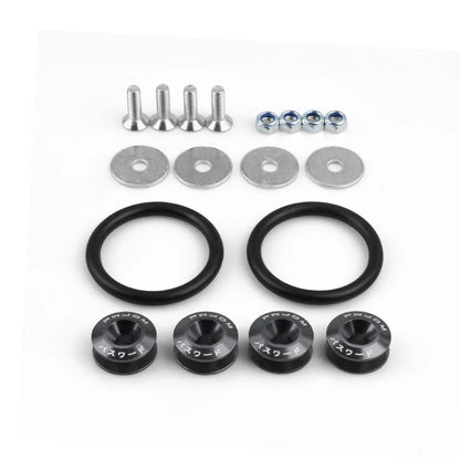 Aluminum JDM Quick Release Fasteners Bumper For Car Trunk Fender Hatch Lids Kit