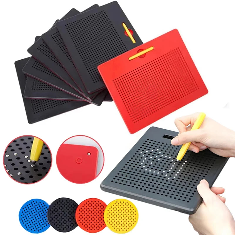 Magnetic Drawing Board Magnetized Ball Board For Kids Travel Activities Montessori Education Toy Magnet Pad Magnetic Stylus Game