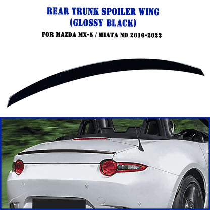 Rear Trunk Lid Spoiler Wing Lip For Mazda MX-5 Miata MX5 ND 2016-2026 Convertible 2-Door