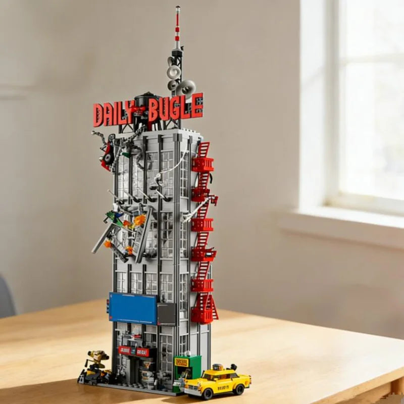 new 3772PCS Bricks Daily Bugle Building Compatible MOC Building Blocks Anniversary Sets  Birthday Christmas Gifts