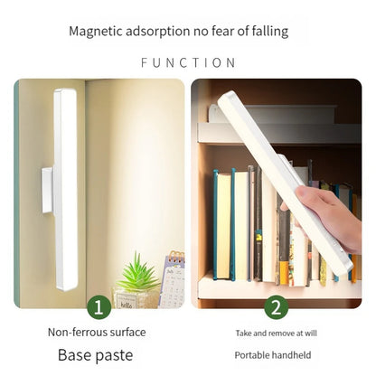 1PCS Rechargeable Magnetic  Desk Lamp with Remote Control 3 Color Modes No Flicker Adjustable Brightness for Desk Closet Kitchen