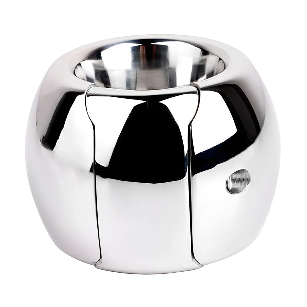 LEZEE Stainless Steel Semen Lock Rings Scrotum Drop Ring Heavy Metal Testicular Stretcher Rings Weight Hanging BDSM Cockring