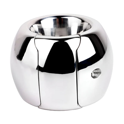 LEZEE Stainless Steel Semen Lock Rings Scrotum Drop Ring Heavy Metal Testicular Stretcher Rings Weight Hanging BDSM Cockring