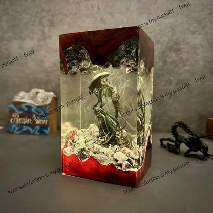 Space monster alien peripheral alien epoxy night light gift for movie lovers