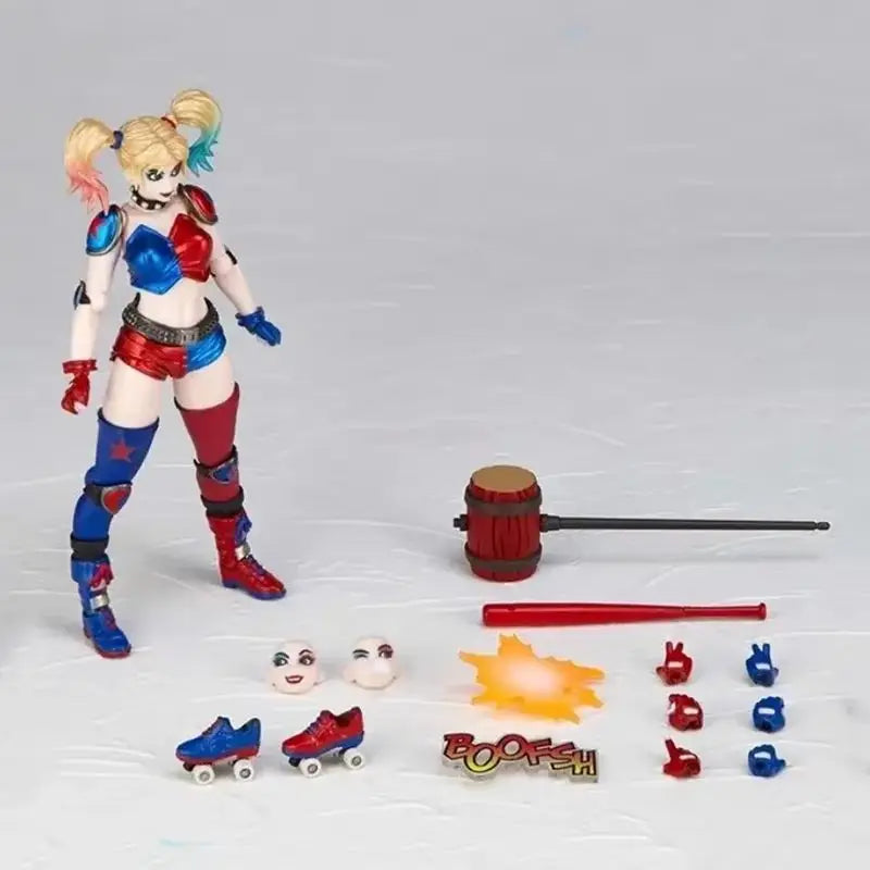 15cm Harleey Quinn Action Figure Yamaguchi Haley Quinn Joker Joint Movable Figure Harleen Quinzel Model Pvc Collection Toys