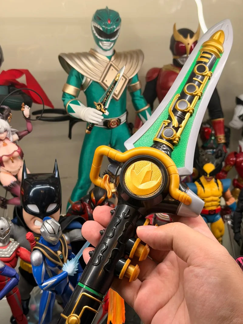 In Stock Playmates Mighty Morphin Power Rangers Re-Ignition Blade Blaster Dragon Knife Sound Effect Accessories Doll Toy Gift