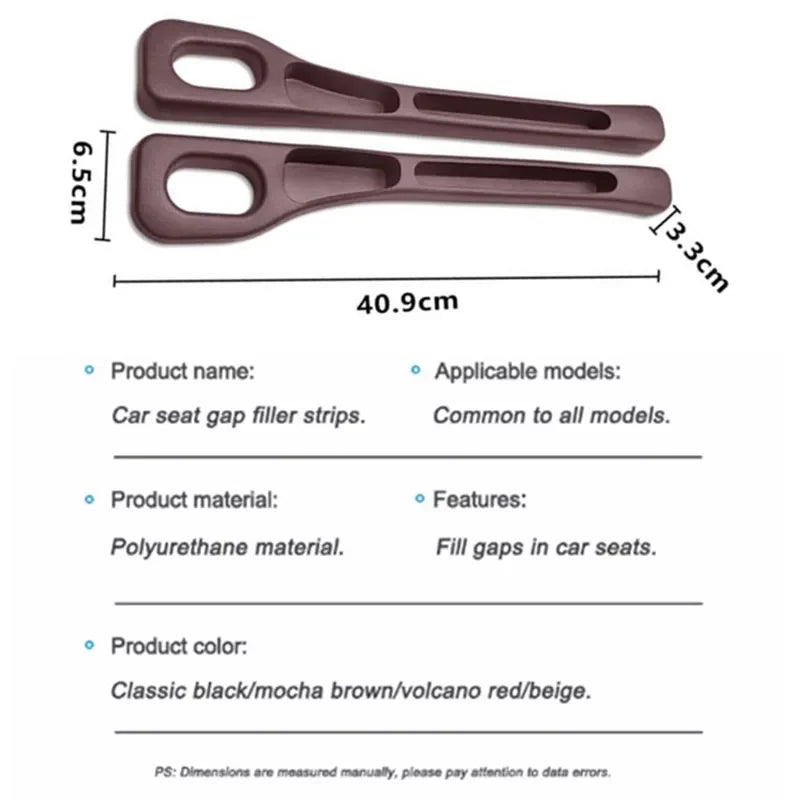 2Pcs Car Seat Gap Leak For Mazda 2 3 6 Atenza Axela Demio CX-5 CX5 CX-3 CX-9 MX5 Accessory Proof Sealing Strip, Seam Storage Box
