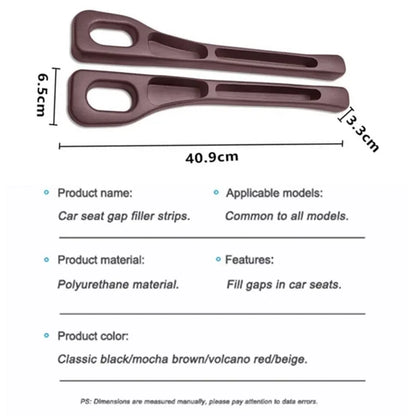 2Pcs Car Seat Gap Leak For Mazda 2 3 6 Atenza Axela Demio CX-5 CX5 CX-3 CX-9 MX5 Accessory Proof Sealing Strip, Seam Storage Box