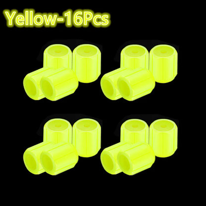 Luminous Tires Valve Caps Car Styling Universal Fluorescent Tire Valves Cap Car Motorcycle Bike Wheel Plug Tyre Hub Cover Decor