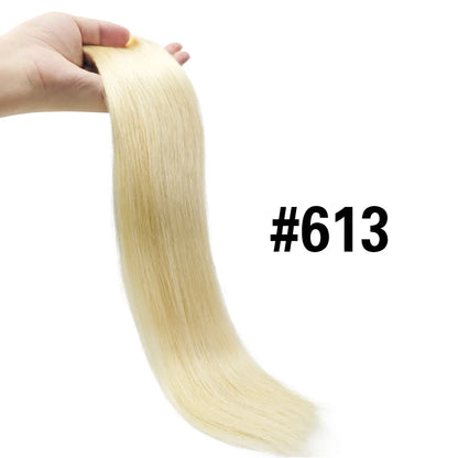 Clip In Hair Extensions #6 Chestnut Brown Double Weft Thick 120G 8Pcs Silky Straight Brazilian Clip In Human Hair Extensions