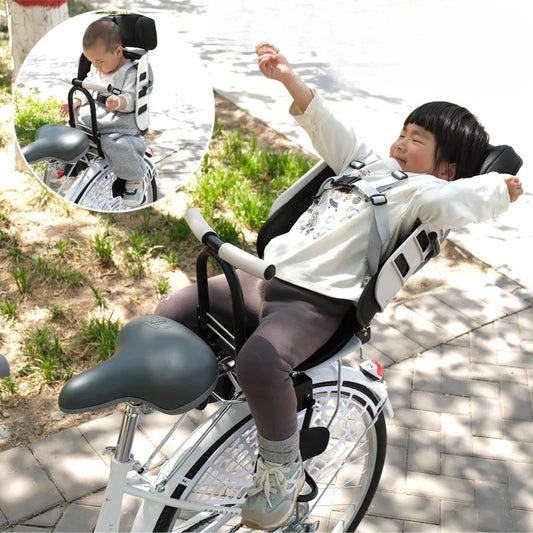 Rear Mounted Child Bike Seats Child Bike Seat Rear Baby Carrier Footrest Iron Mount Safety Portable Child Bicycle Seat Mat