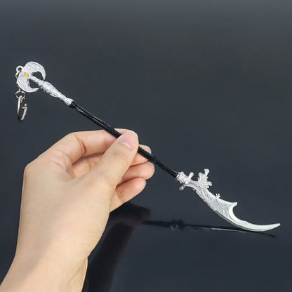 Mini Dark Moon Sword Keychain ER Game Peripherals Ranni Hand of Malenia Moonveil Sword Model Key Ring llavero Gift Toys