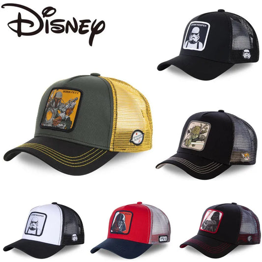 Anime Star Wars Baseball Cap Adjustable Men Women Hip Hop Dad Mesh Trucker Mesh Sunscreen Breathability Cap Cosplay Hat Gift