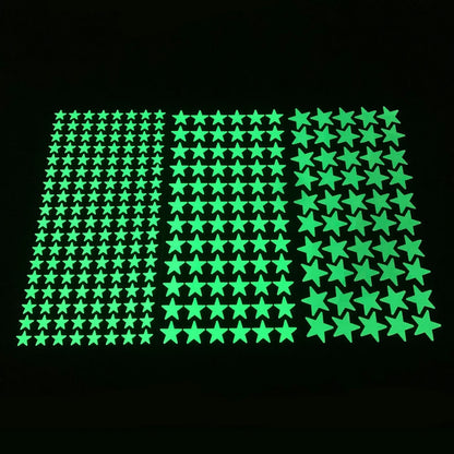 Luminous Wall Stickers for Kids Rooms Dots Stars Ceiling Wall Decals Glowing Stickers Wall Decals Glow In The Dark Home Decor