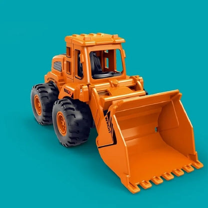 Simulation Engineering Vehicle Toys, Inertial Vehicles, Excavators, Bulldozers, Road Rollers, Claw Machines, Suitable as Gifts F