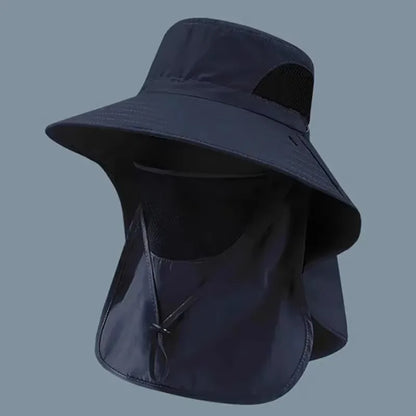 Men's Summer Fishing Hat Wide Brim UV Protection Cap for Outdoor Sports Climbing Lightweight Sun Hat Fishing Cap