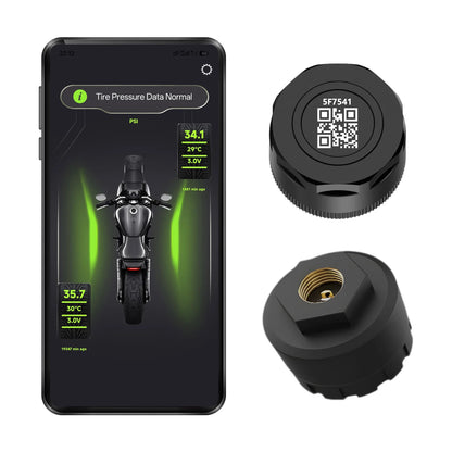 Motorcycle TPMS 2 Sensors Bluetooth 5.0 Tire Pressure Monitoring System Pit Bike Tyre Tester Diagnostic Set Moto Accessories