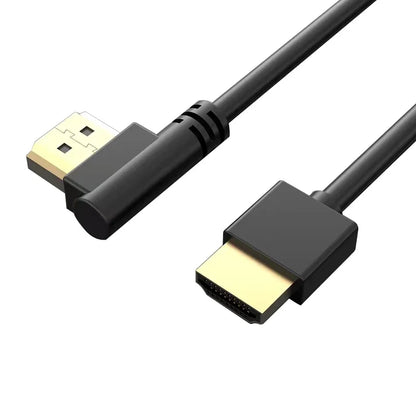 90 Degree HDMI 2.0 Cable - Graphene Enhanced for Space-Saving Installations | 4K, 3D & High Refresh Rate Aux Cable  Hdmi Cable