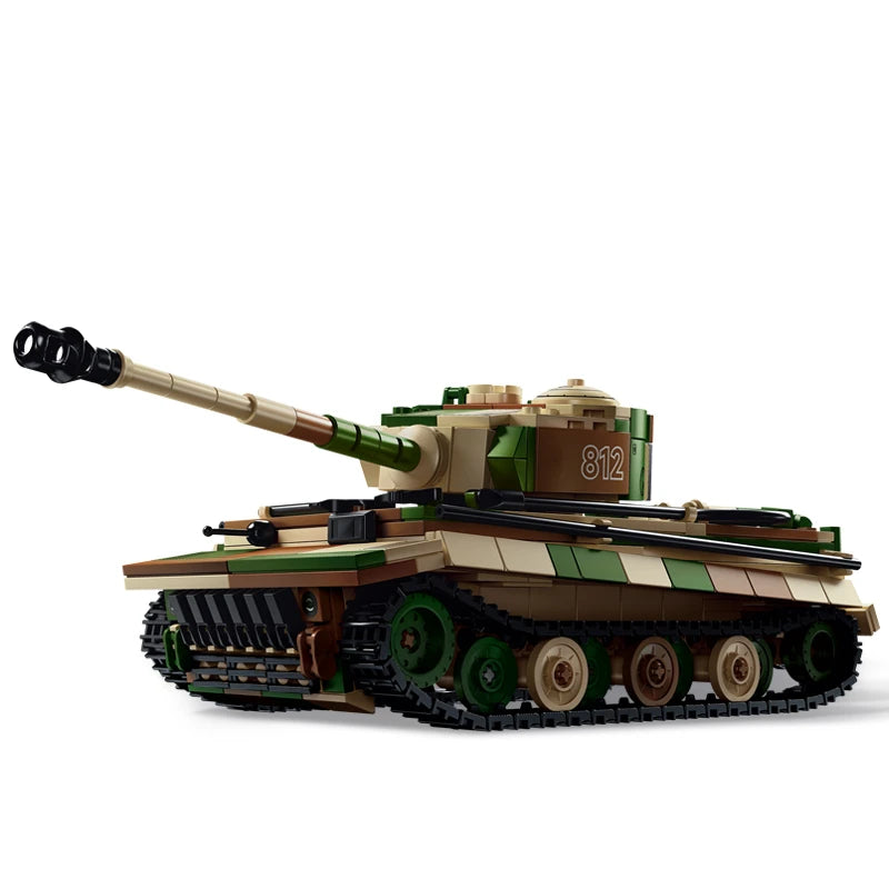 World War Army Military Soldiers SWAT Leopard 2A7 Main Battle Tank Assemble Building Blocks City Construction Bricks Toys Gift