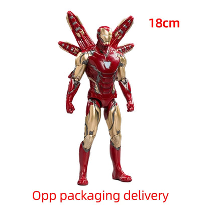 18CM Avengers Legends Figure ZDTDS Original Toy Set Spider Captain Miles Morales Thanos Ghost Iron Man Hulk Box Thor Falcon Doll