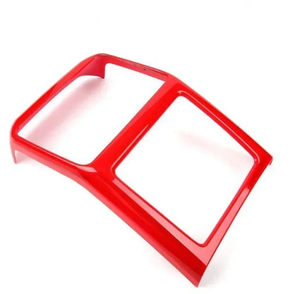 For Porsche Macan Cayenne 2011-2022 ABS Red Car Rear Air-conditioning Outlet Frame Cover Trim Interior Car Accessories