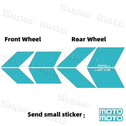 For 150nk150NK NK150 250NK 250SR 450NK 450SR 800NK Arrow Wheel Hub Stickers Accessories Rim Decoration Protection Decals