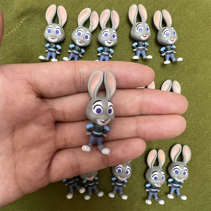 Disney original 100th Mini Figureines Bottle Toy  Princess Series Villain Series Figurine Toy Model For Kids Gifts